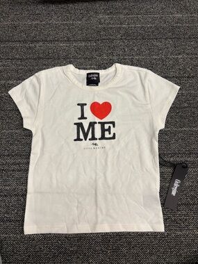 CivlRegime Women’s White Short-Sleeve 'I ♥ ME' Graphic Tee